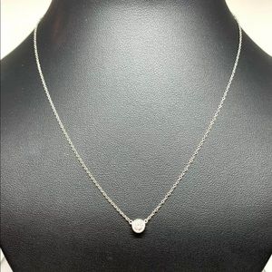 Tiffany. Elsa Peretti platinum diamond pendant